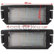 LED Osvetlenie ŠPZ 2 ks Hyundai i20