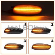 Smerovka bočná LED pravá+ľavá dymová dynamická Citroen C4 Picasso, 6325G5 a