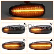 Smerovka bočná LED pravá+ľavá dymová dynamická Hyundai i30, 07-11 a