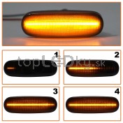 Smerovka bočná LED pravá+ľavá dymová dynamická Fiat Idea 1612811180 a