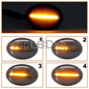 Smerovka bočná LED pravá+ľavá dymová dynamická MINI R56 One a